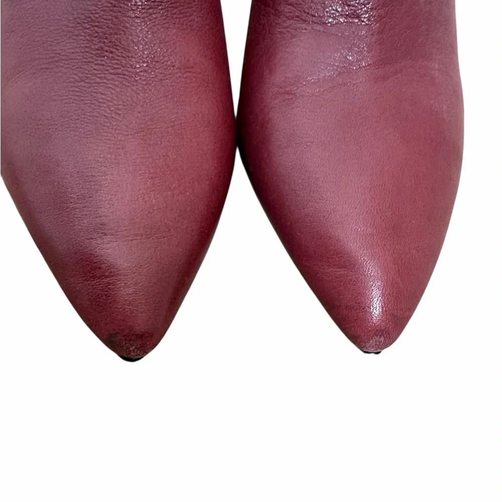 Paige Camille Boot Cabernet Leather Size 10 Wine Western Boho - Picture 5 of 9